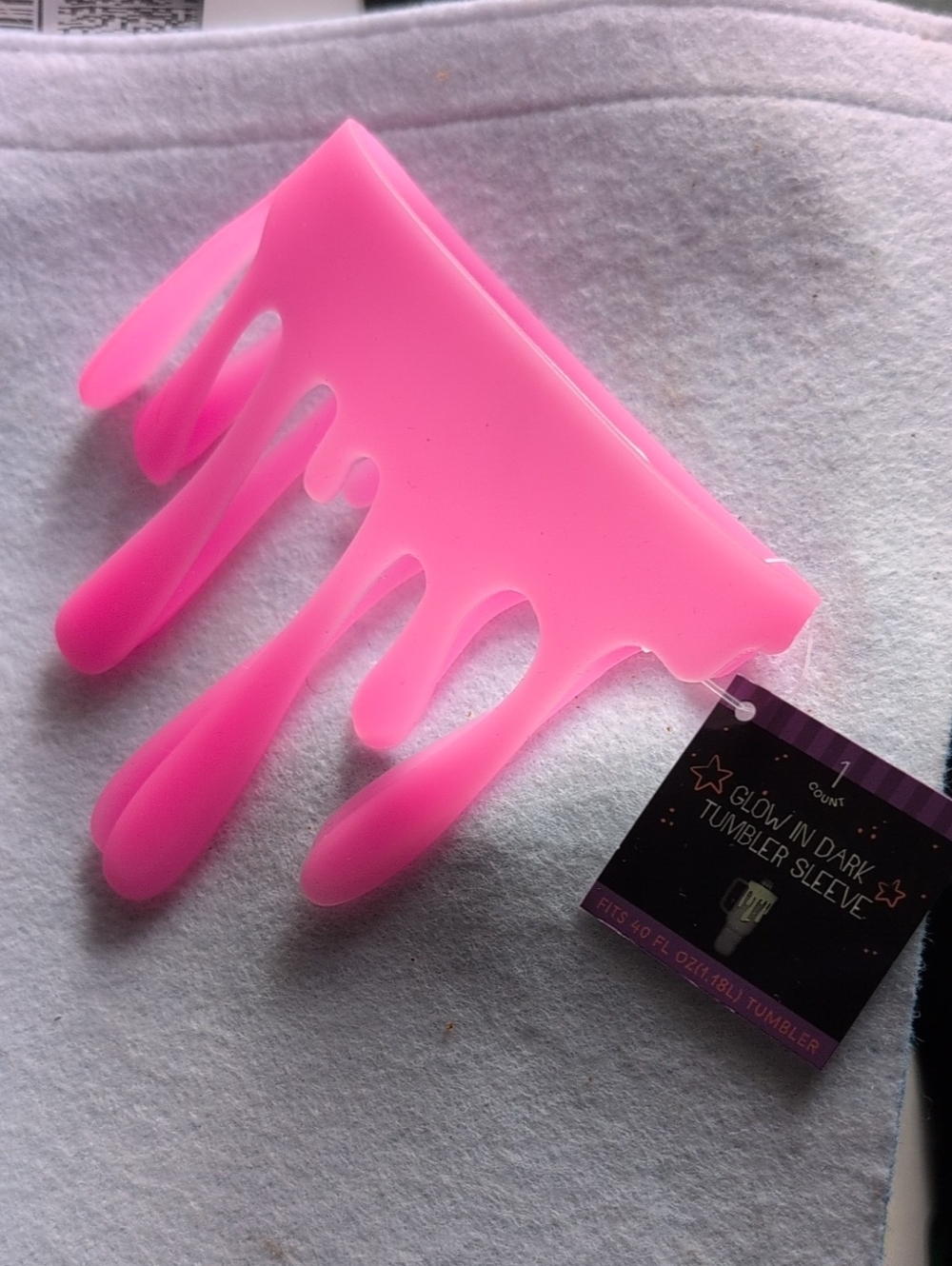 Pink Glow In The Dark Tumbler Slime